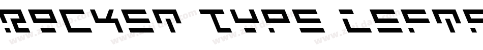 Rocket Type Leftalic字体转换